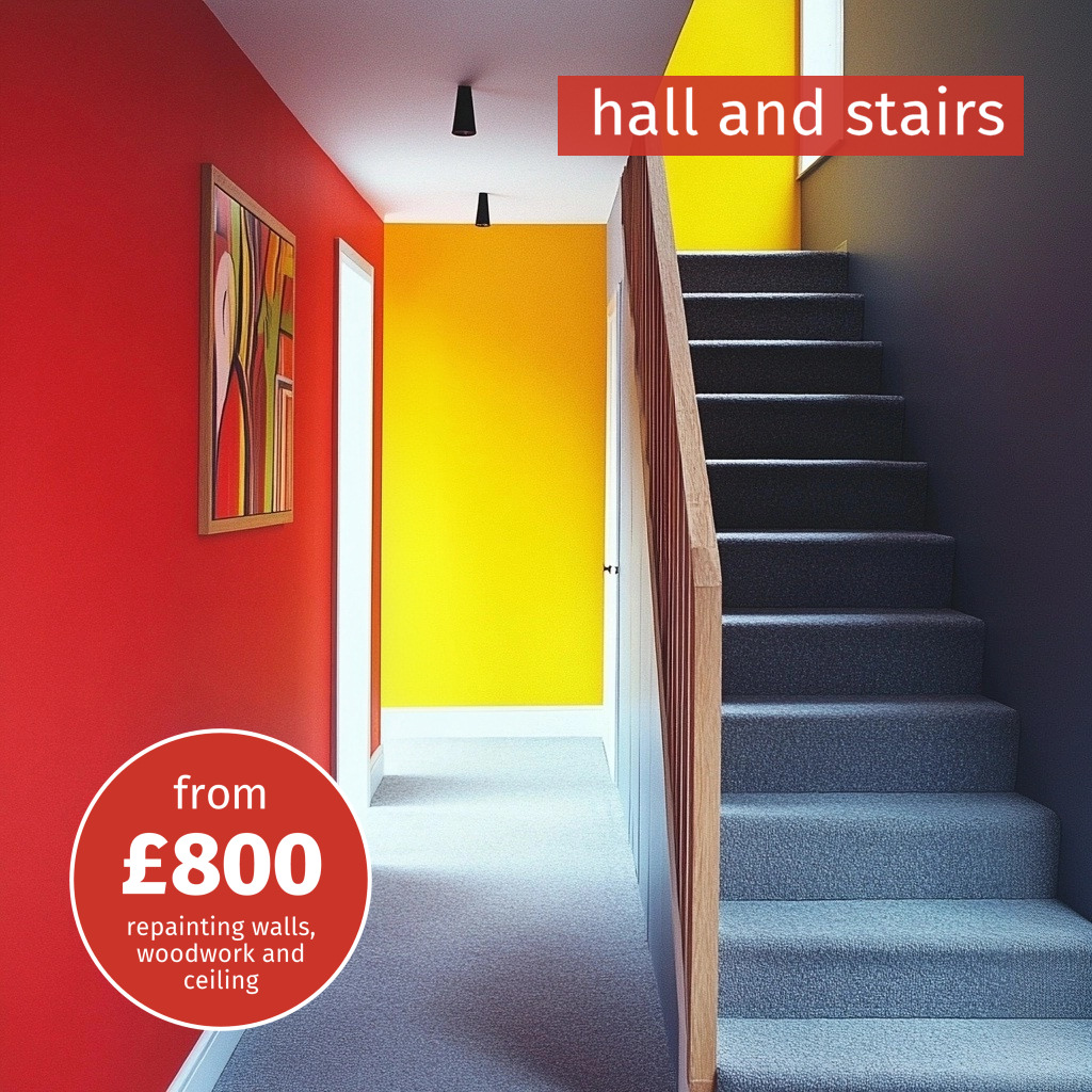 hall and stairs from £800